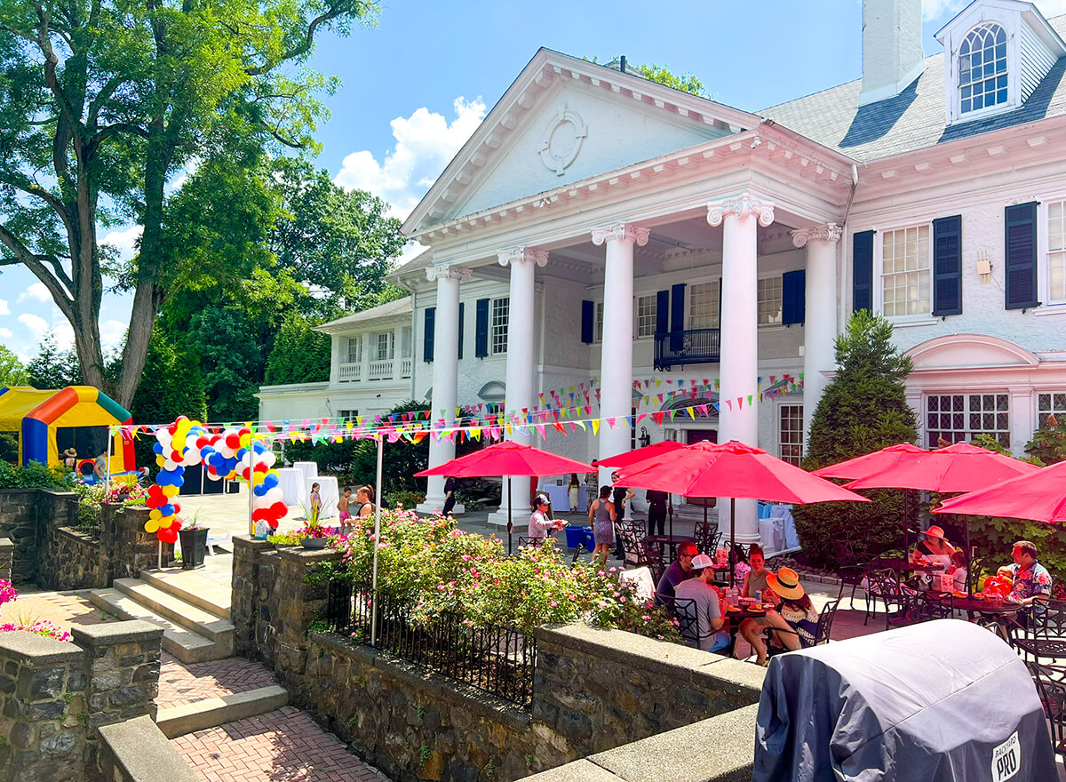 event outside the clubhouse