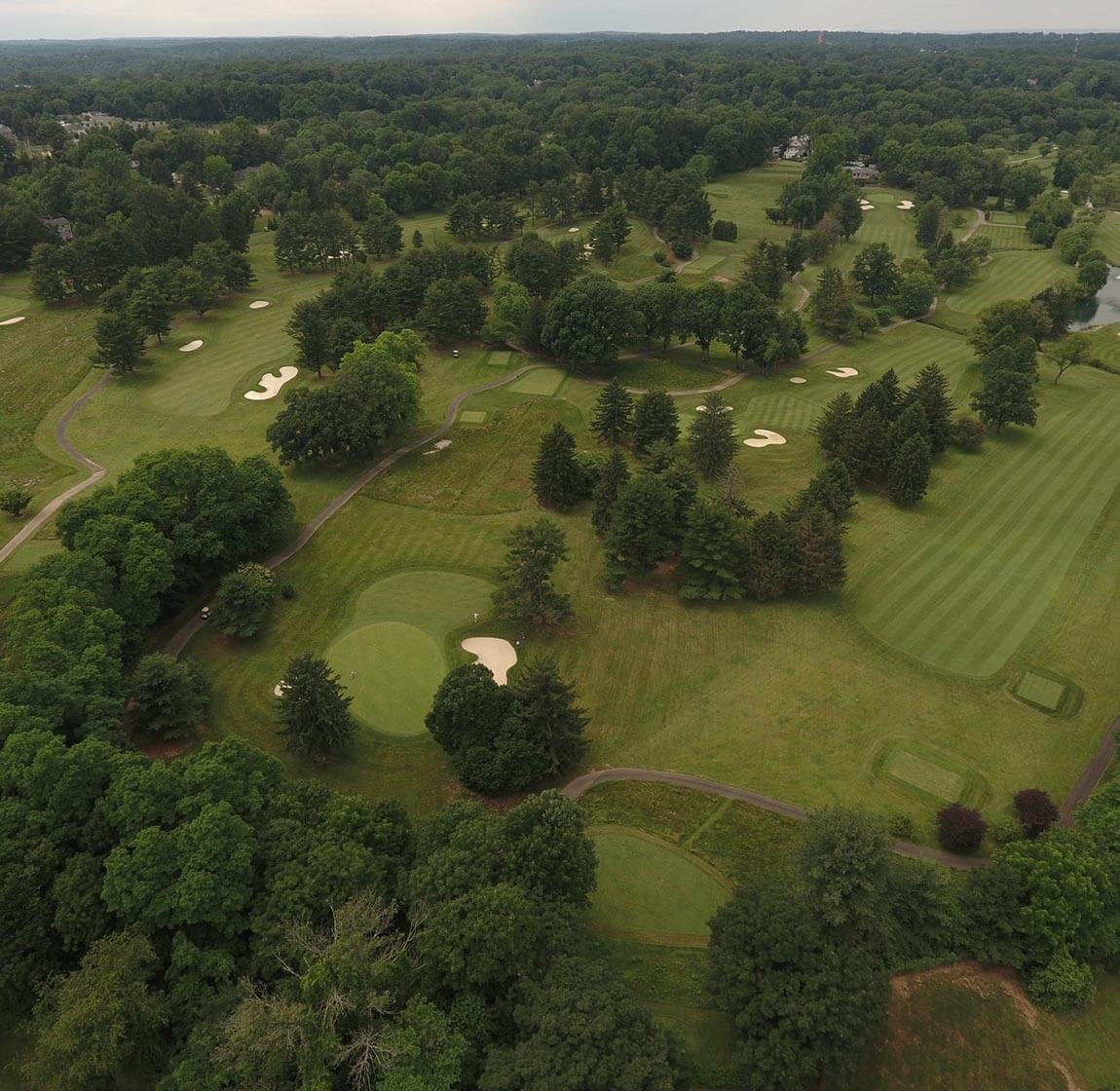 golf course aerial view